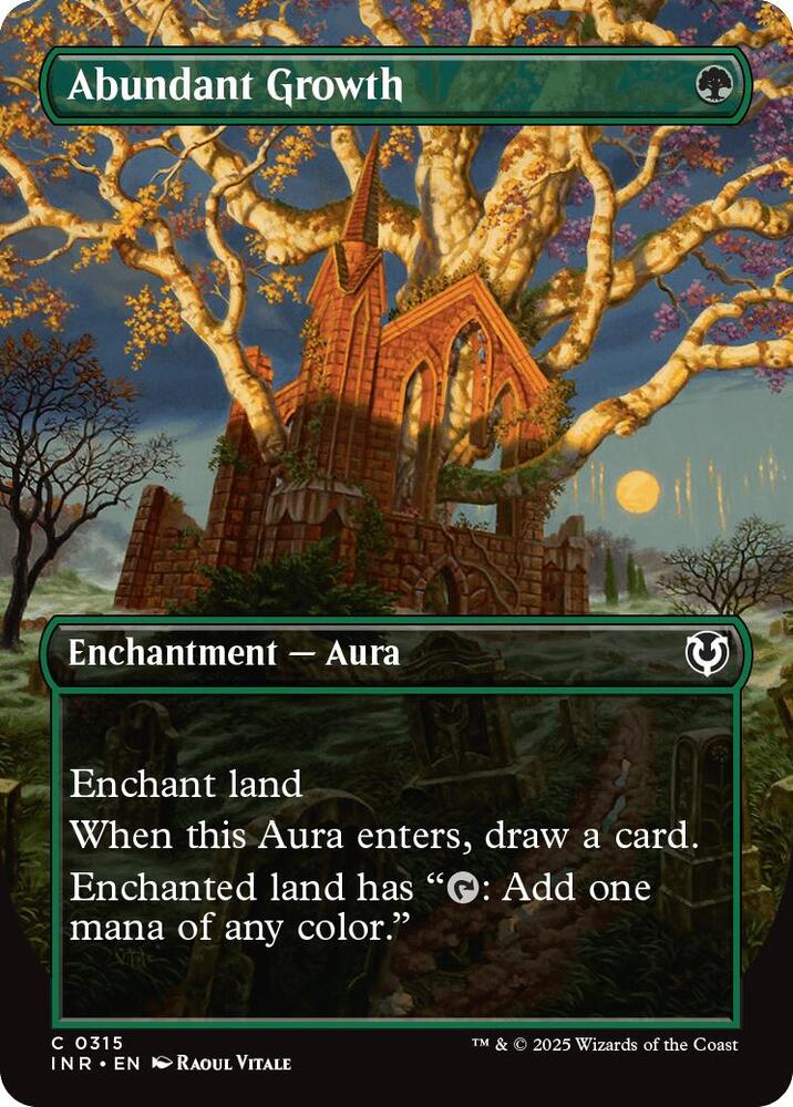 Abundant Growth (Borderless) 315 card from Innistrad Remastered
