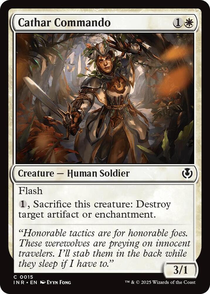 Cathar Commando 15 card from Innistrad Remastered
