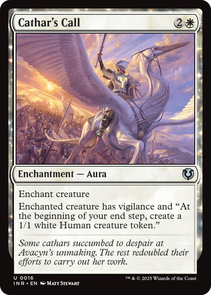 Cathar's Call 16 card from Innistrad Remastered