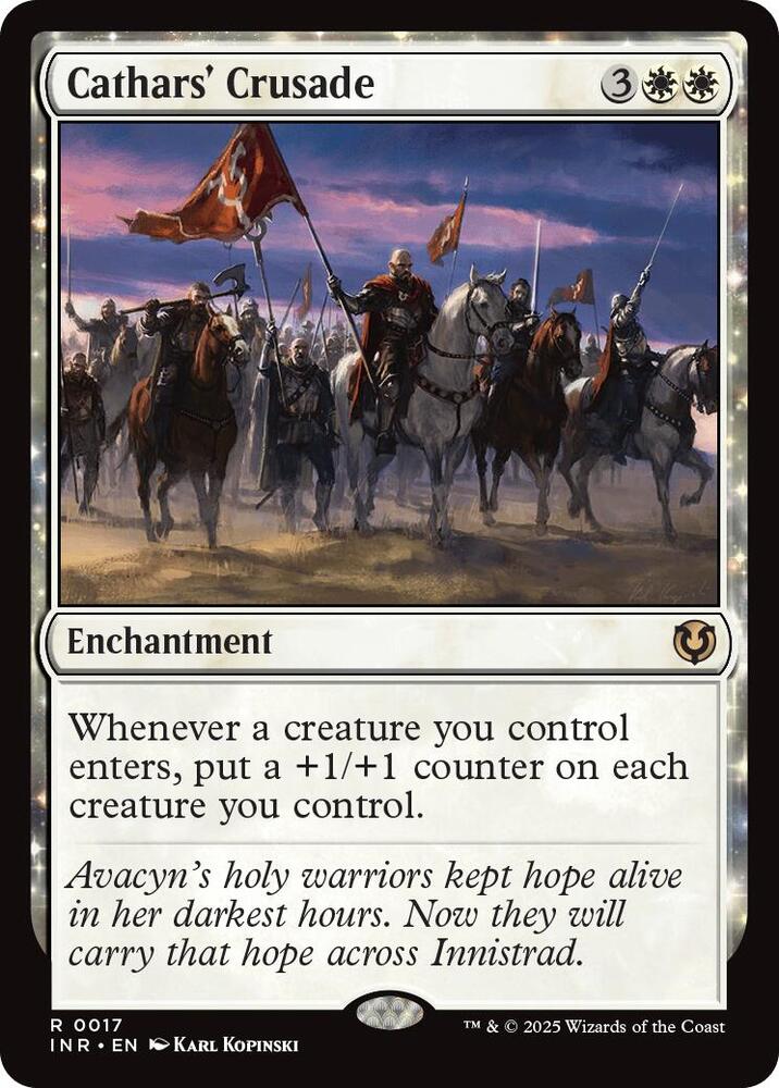 Cathars' Crusade 17 card from Innistrad Remastered