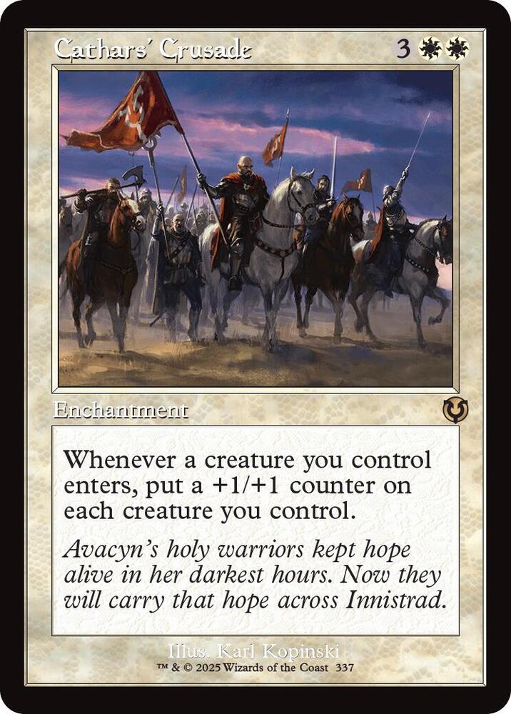 Cathars' Crusade (Retro Frame) 337 card from Innistrad Remastered