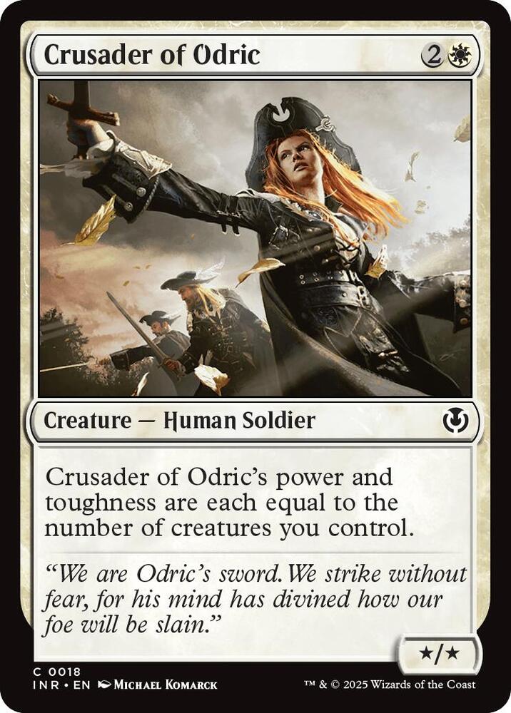 Crusader of Odric 18 card from Innistrad Remastered