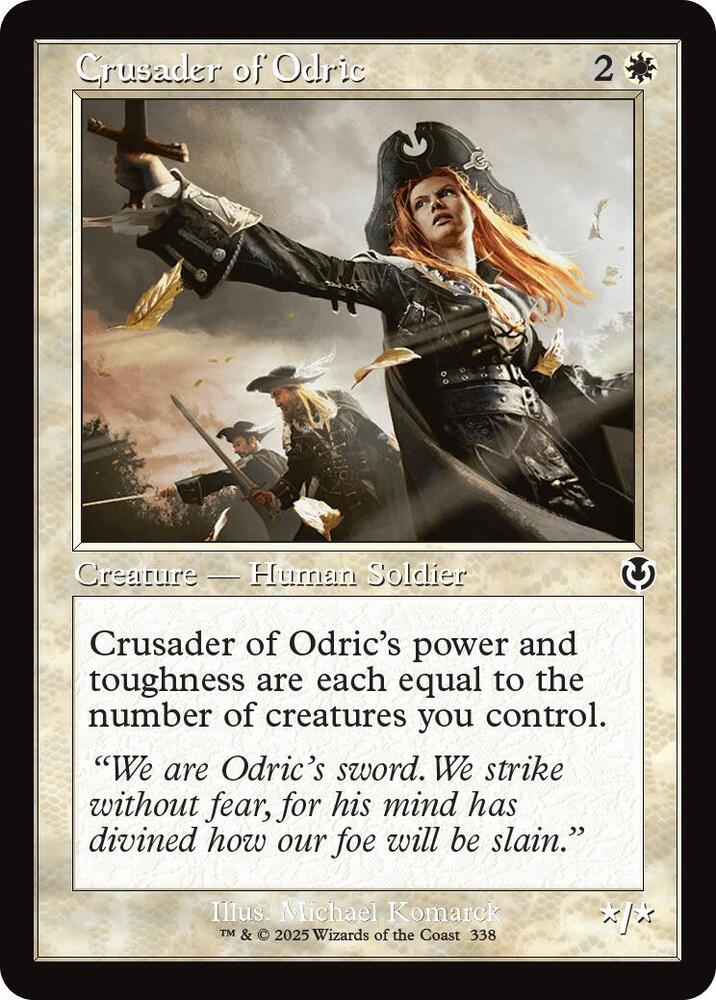 Crusader of Odric (Retro Frame) 338 card from Innistrad Remastered