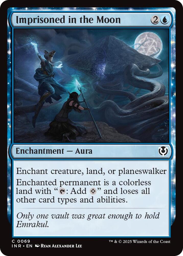 Imprisoned in the Moon 69 card from Innistrad Remastered