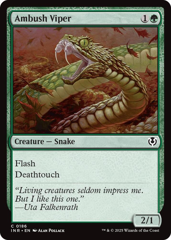 Ambush Viper 186 card from Innistrad Remastered