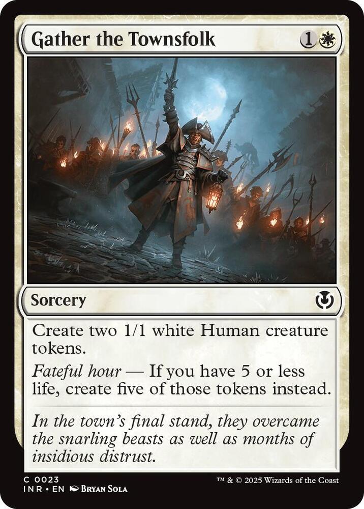 Gather the Townsfolk 23 card from Innistrad Remastered