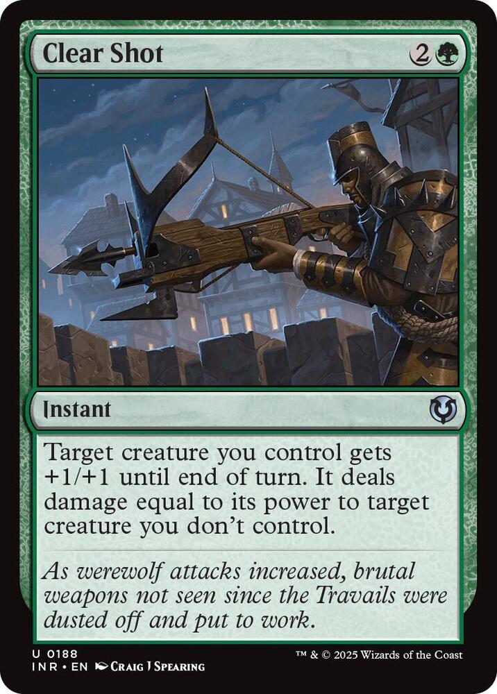 Clear Shot 188 card from Innistrad Remastered