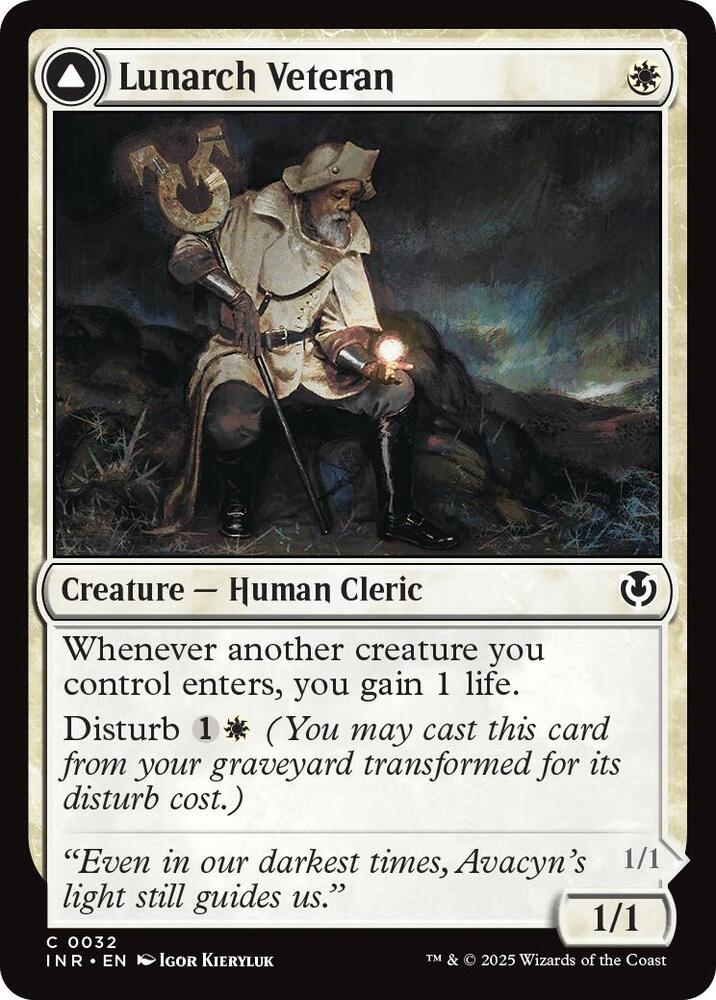 Lunarch Veteran 32 card from Innistrad Remastered