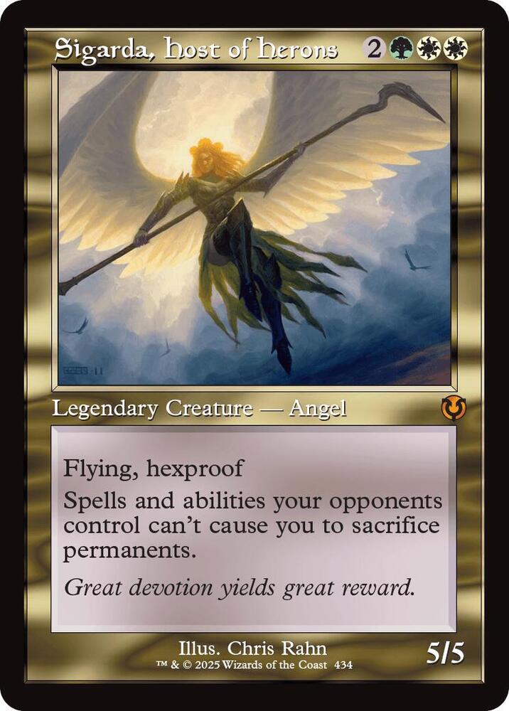 Sigarda, Host of Herons (Retro Frame) 434 card from Innistrad Remastered