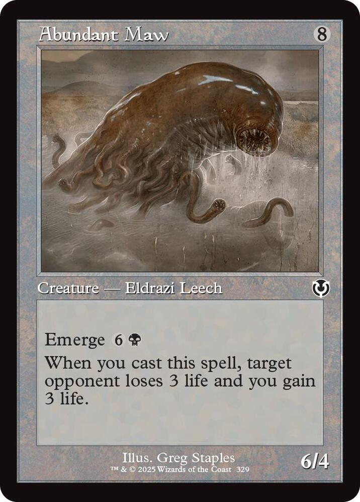 Abundant Maw (Retro Frame) 329 card from Innistrad Remastered