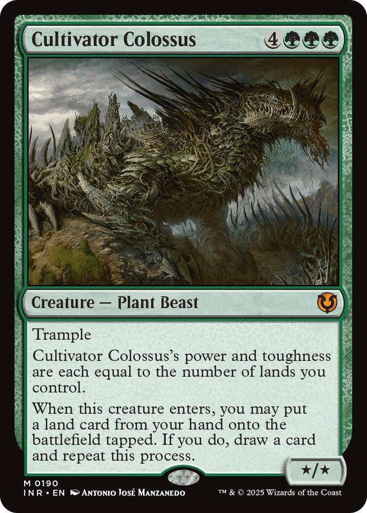 Cultivator Colossus 190 card from Innistrad Remastered