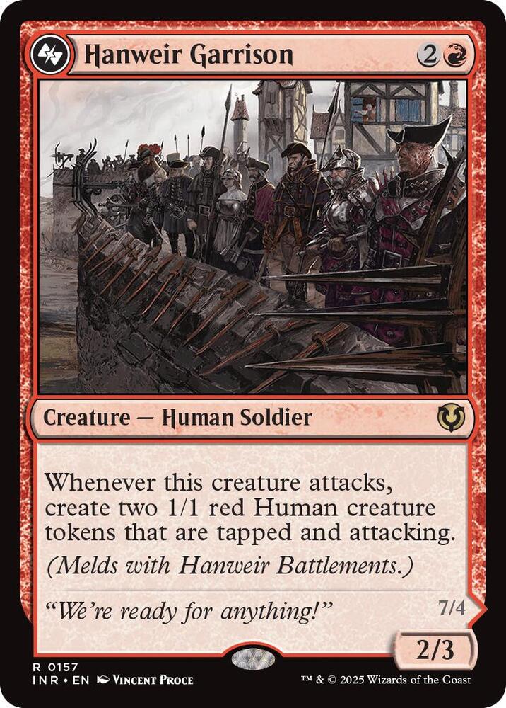 Hanweir Garrison 157 card from Innistrad Remastered