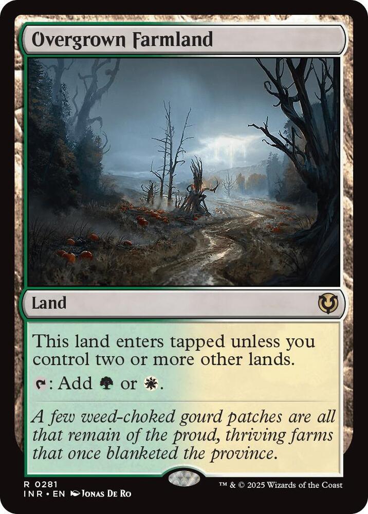 Overgrown Farmland 281 card from Innistrad Remastered