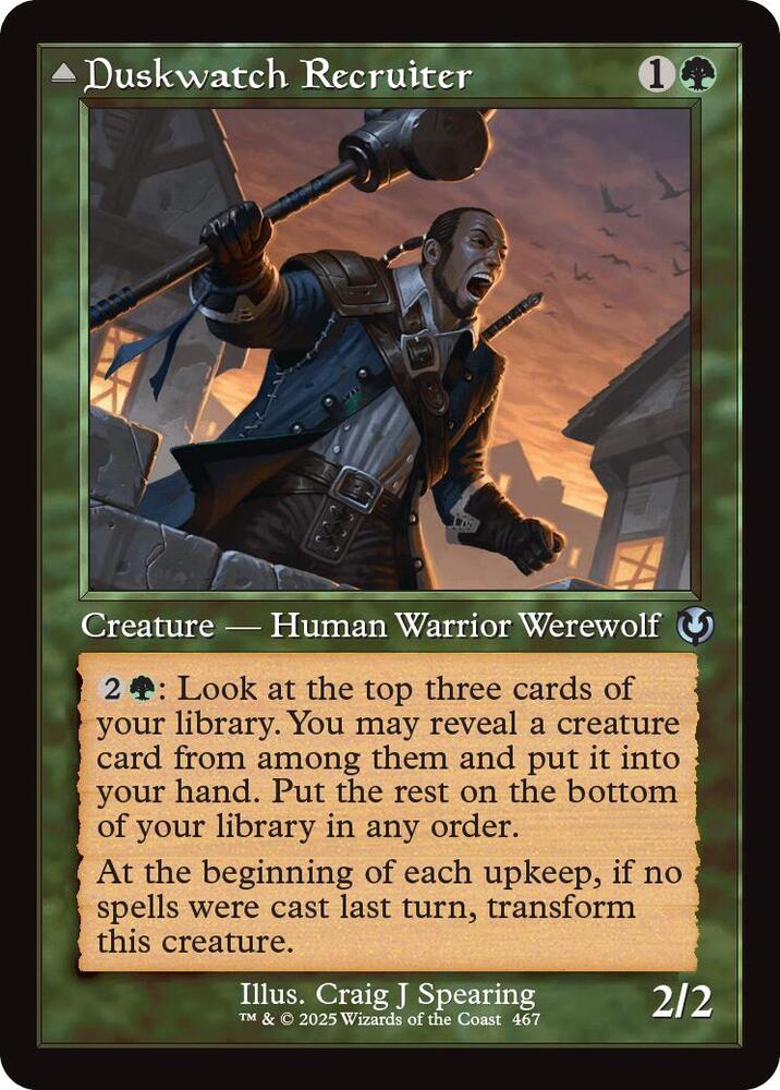 Duskwatch Recruiter (Retro Frame) 467 card from Innistrad Remastered