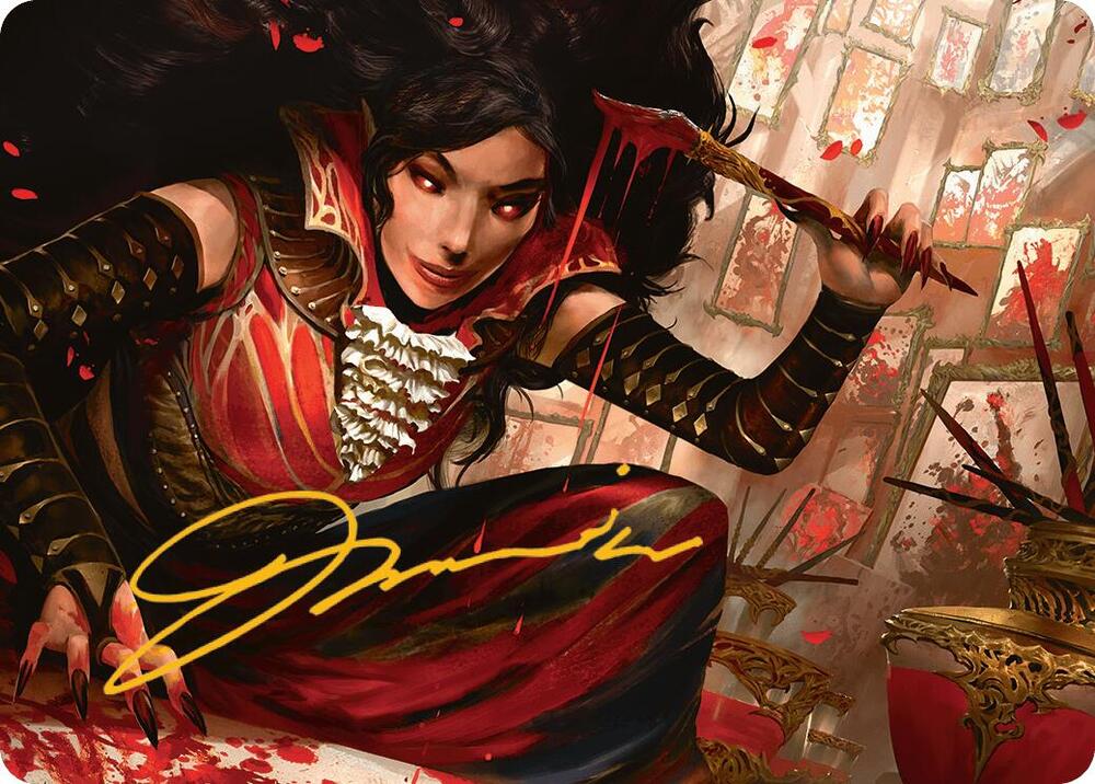 Blood Artist Art Card (Gold-Stamped Signature) 22 card from Art Series: Innistrad Remastered