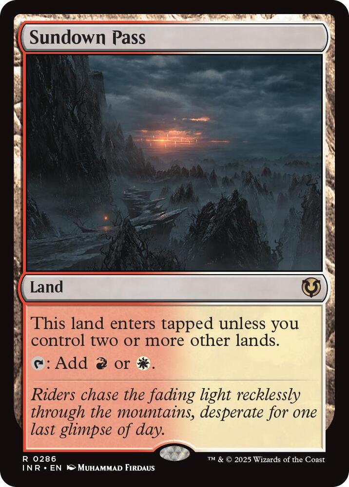Sundown Pass 286 card from Innistrad Remastered