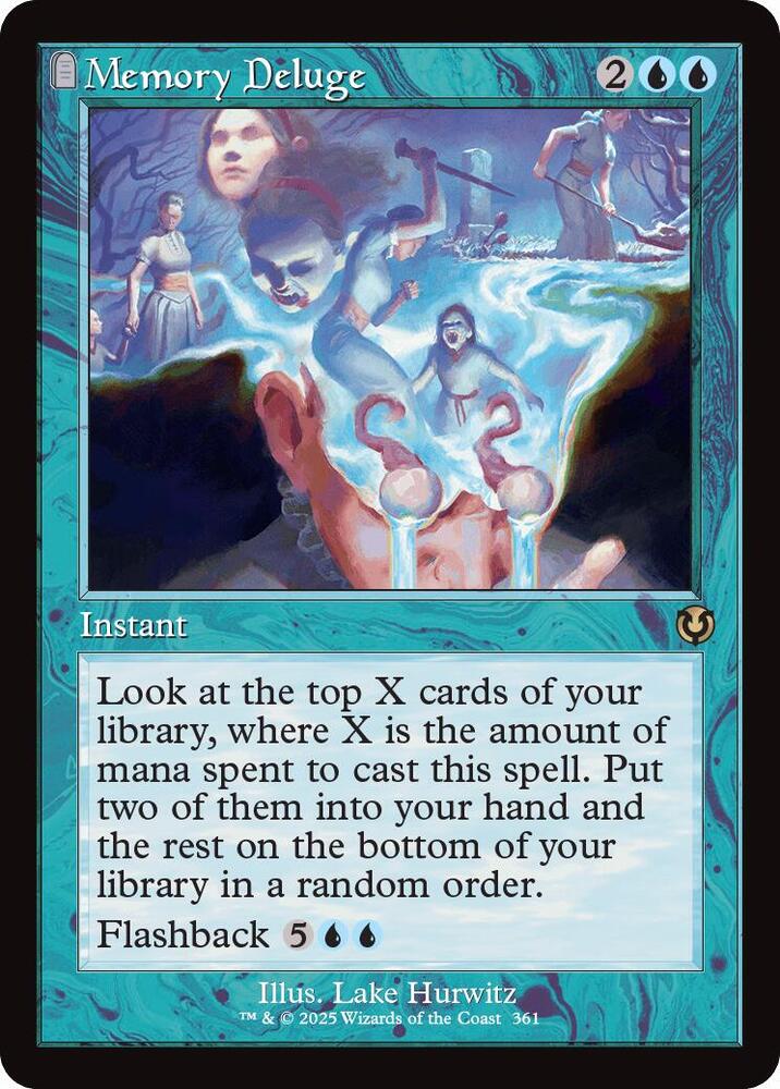 Memory Deluge (Retro Frame) 361 card from Innistrad Remastered