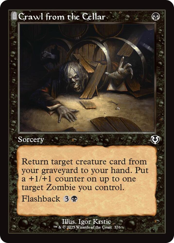 Crawl from the Cellar (Retro Frame) 376 card from Innistrad Remastered