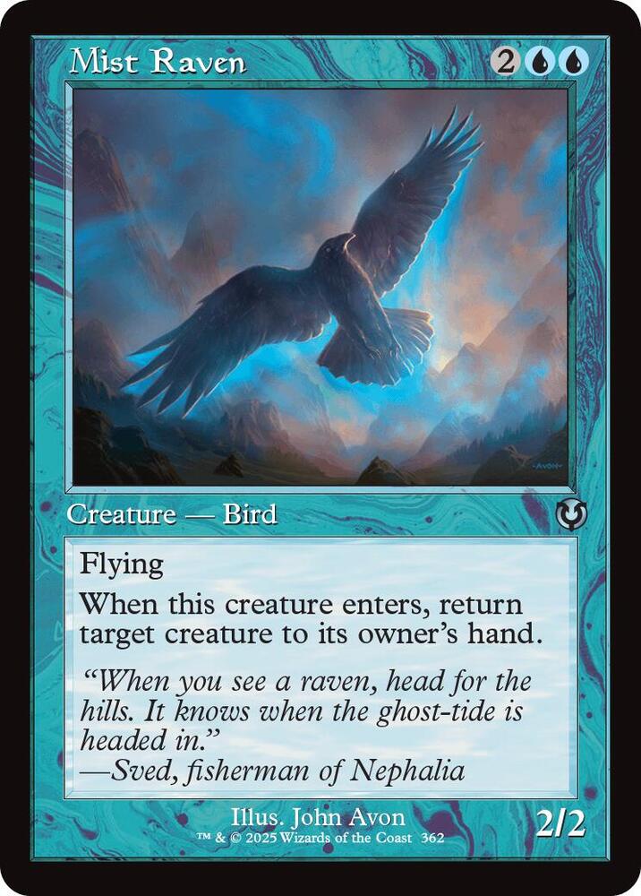 Mist Raven (Retro Frame) 362 card from Innistrad Remastered