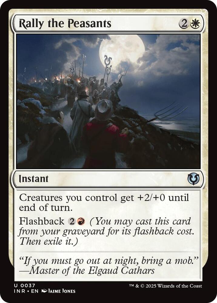 Rally the Peasants 37 card from Innistrad Remastered