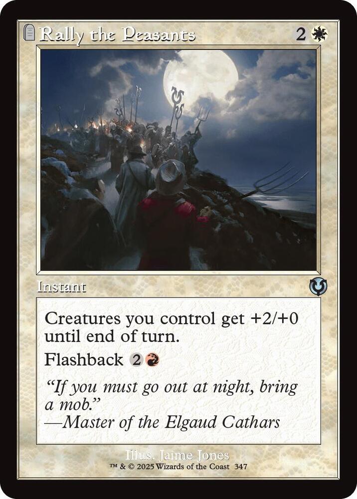 Rally the Peasants (Retro Frame) 347 card from Innistrad Remastered