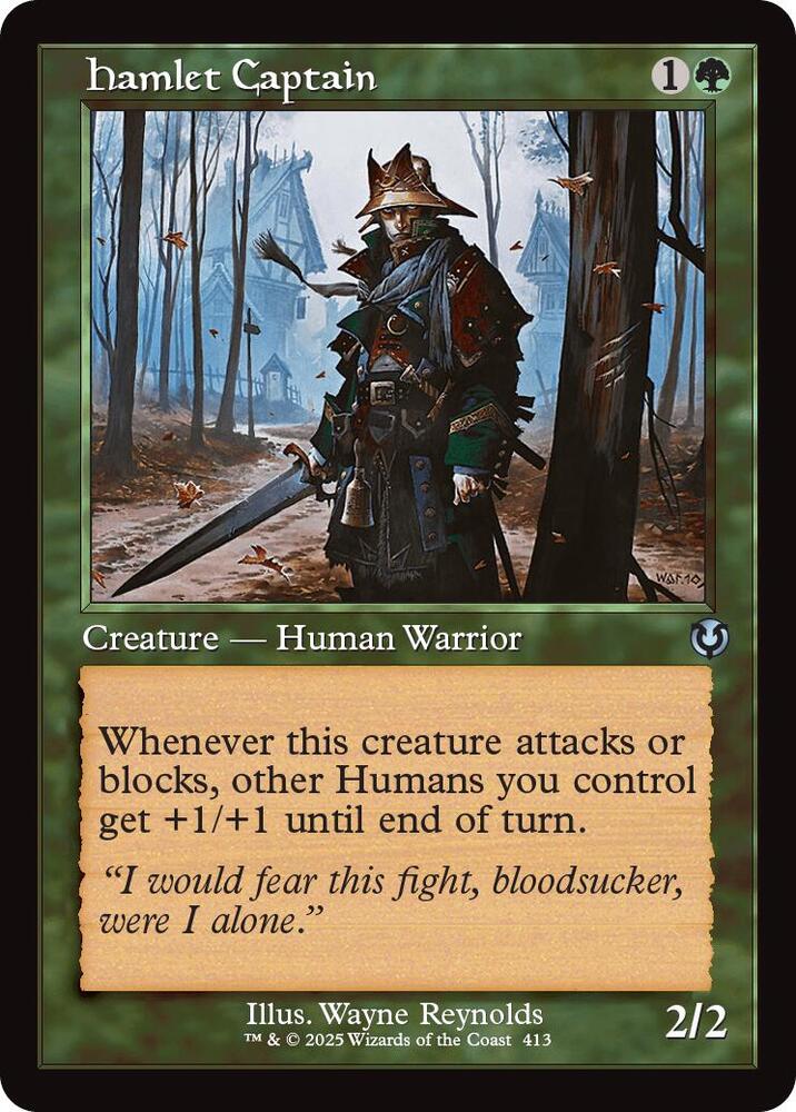 Hamlet Captain (Retro Frame) 413 card from Innistrad Remastered