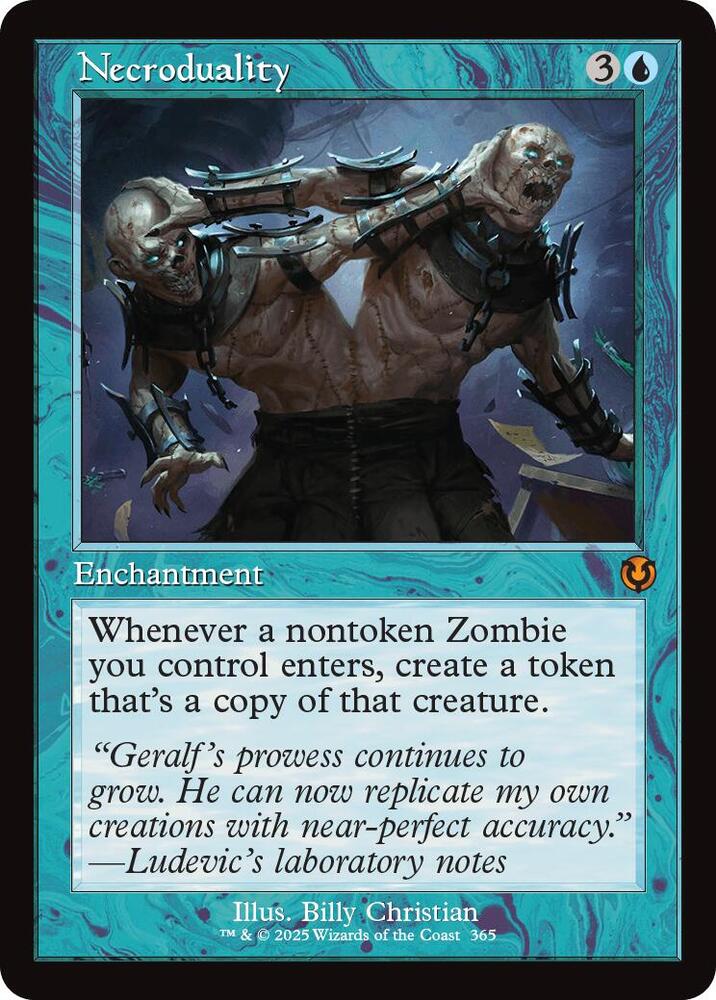 Necroduality (Retro Frame) 365 card from Innistrad Remastered