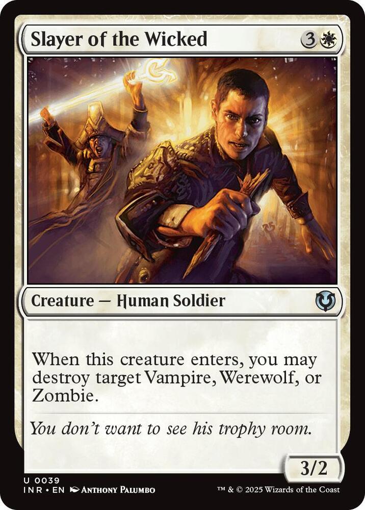 Slayer of the Wicked 39 card from Innistrad Remastered