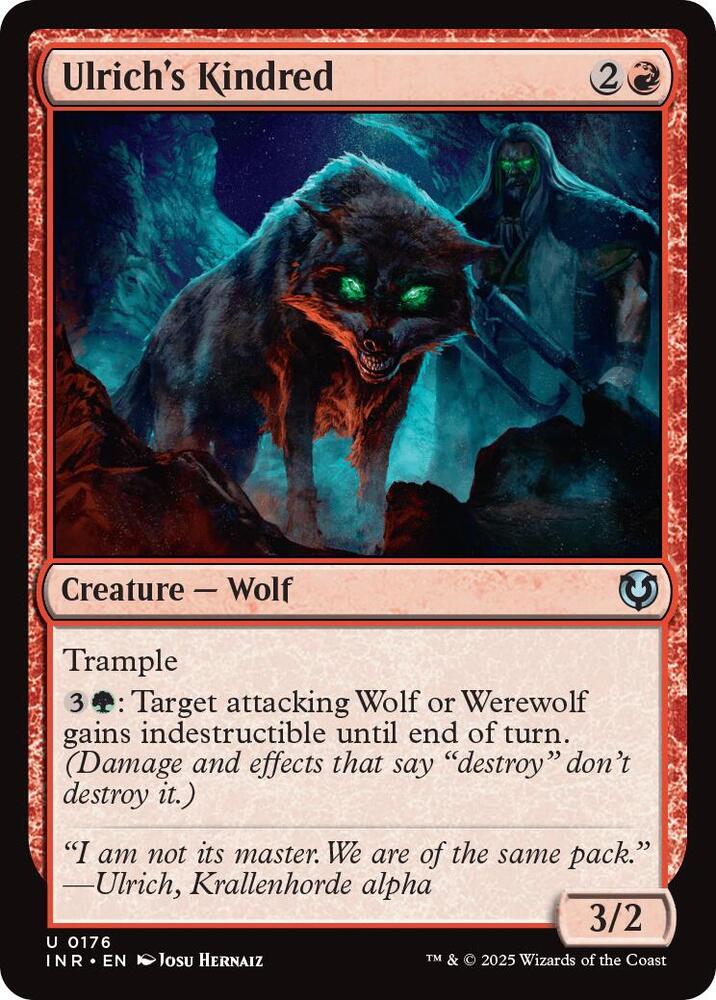 Ulrich's Kindred 176 card from Innistrad Remastered