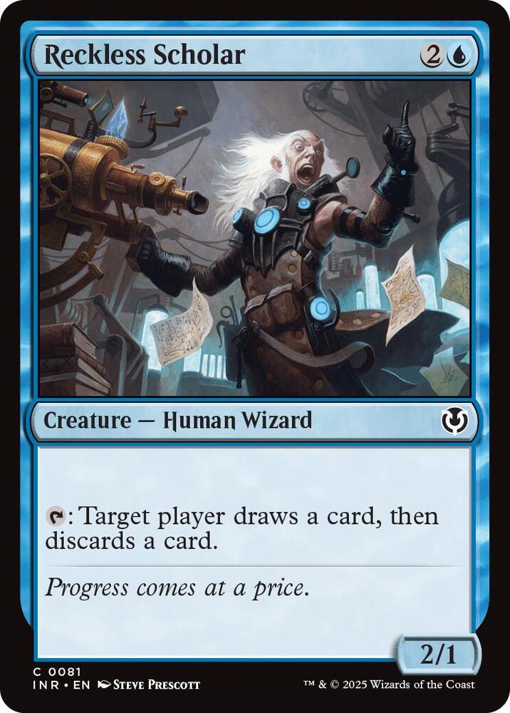 Reckless Scholar 81 card from Innistrad Remastered