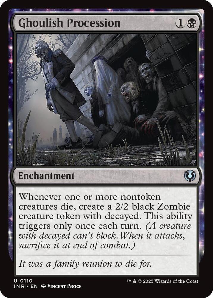 Ghoulish Procession 110 card from Innistrad Remastered