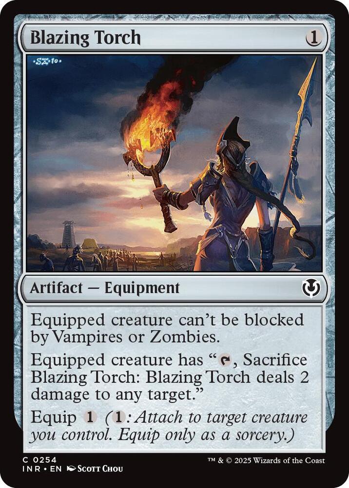 Blazing Torch 254 card from Innistrad Remastered