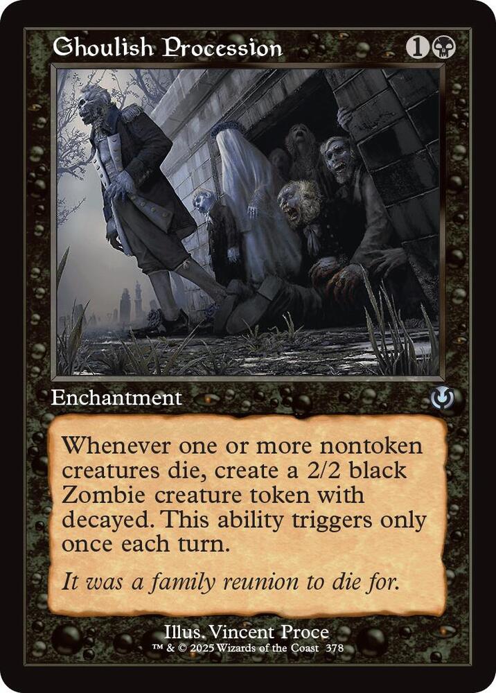 Ghoulish Procession (Retro Frame) 378 card from Innistrad Remastered