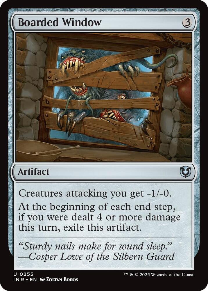 Boarded Window 255 card from Innistrad Remastered