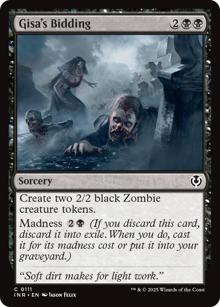 Gisa's Bidding 111 card from Innistrad Remastered