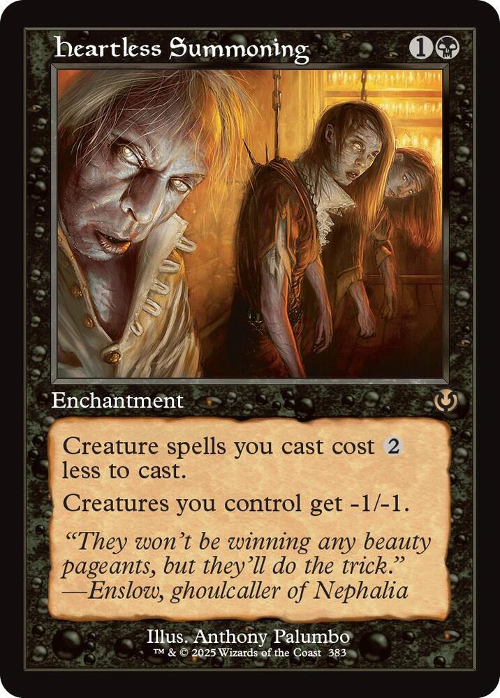 Heartless Summoning (Retro Frame) 383 card from Innistrad Remastered