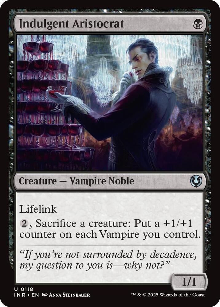 Indulgent Aristocrat 118 card from Innistrad Remastered