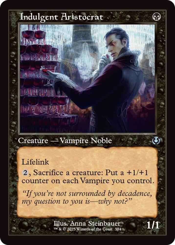 Indulgent Aristocrat (Retro Frame) 384 card from Innistrad Remastered