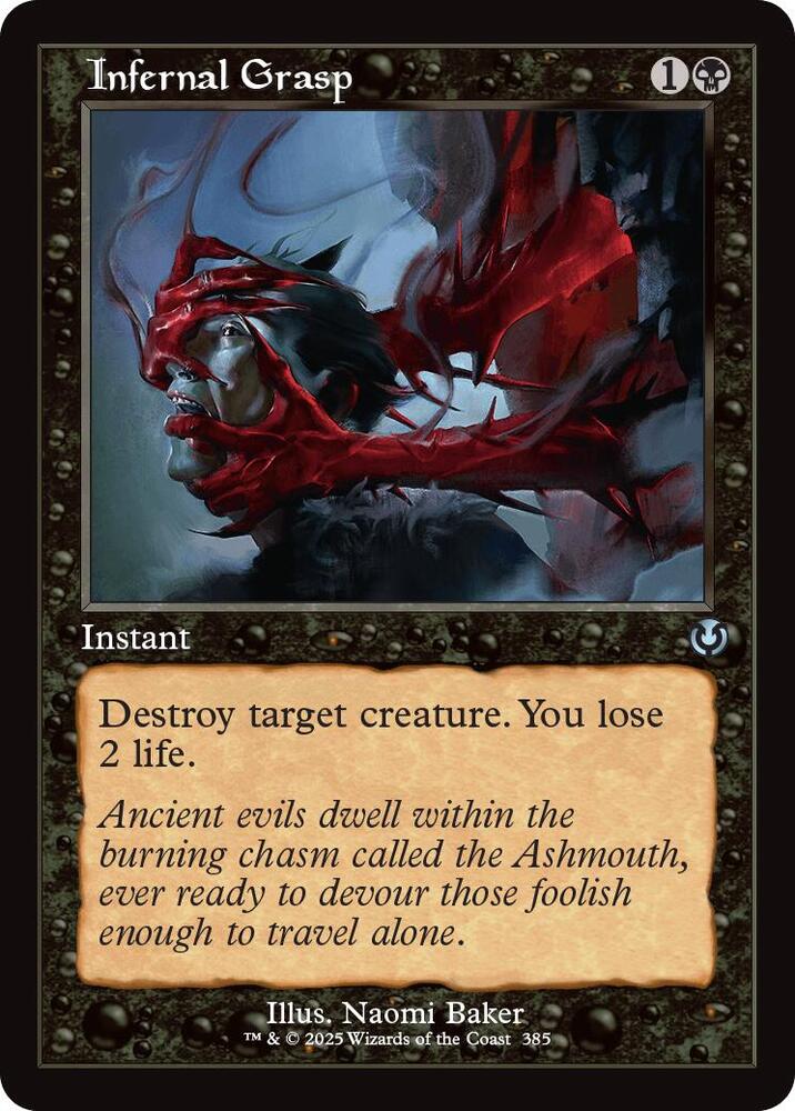 Infernal Grasp (Retro Frame) 385 card from Innistrad Remastered