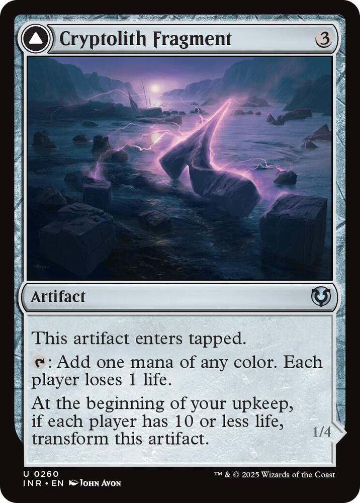 Cryptolith Fragment 260 card from Innistrad Remastered
