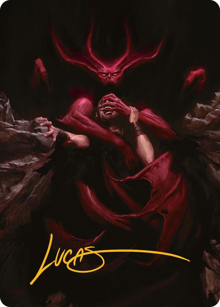 Infernal Grasp Art Card (Gold-Stamped Signature) 10 card from Art Series: Innistrad Remastered