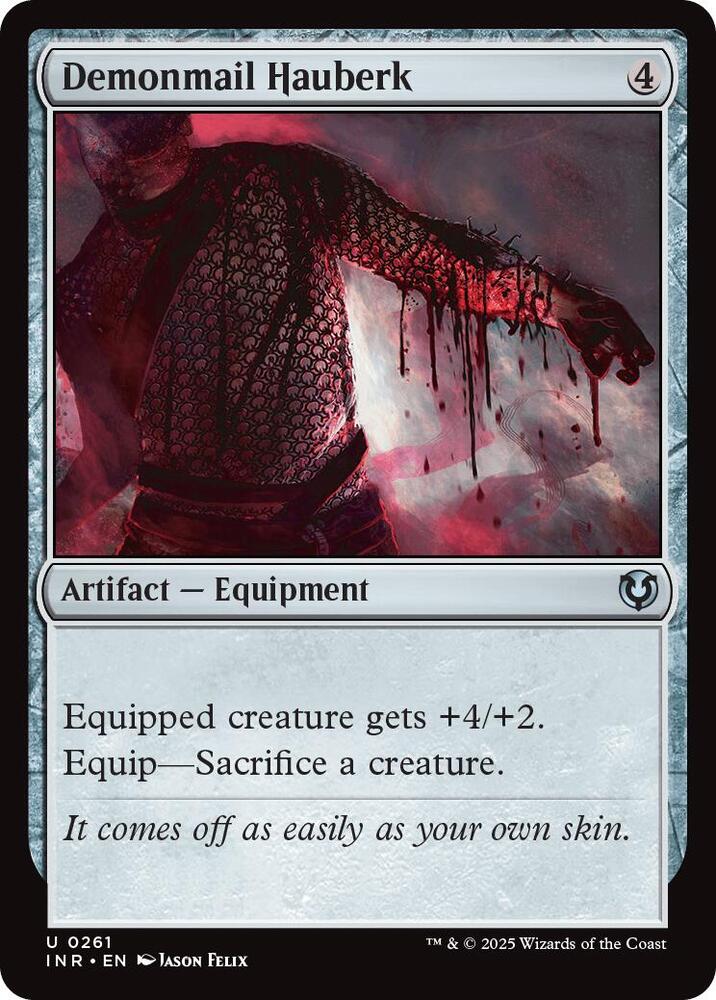 Demonmail Hauberk 261 card from Innistrad Remastered