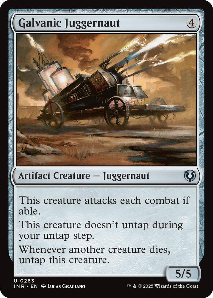 Galvanic Juggernaut 263 card from Innistrad Remastered