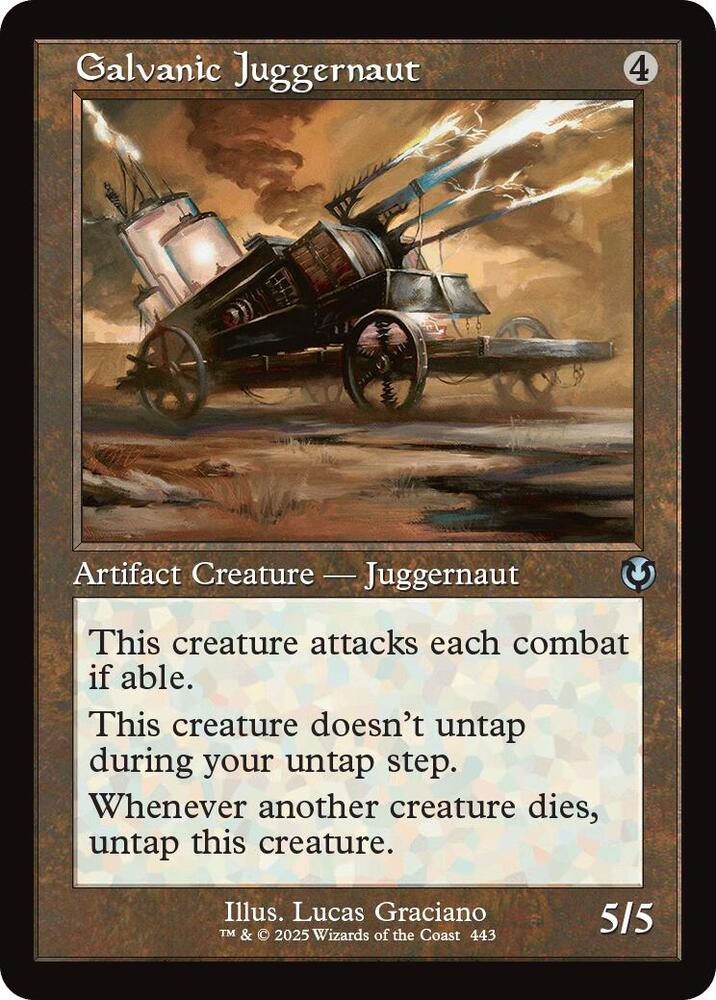 Galvanic Juggernaut (Retro Frame) 443 card from Innistrad Remastered