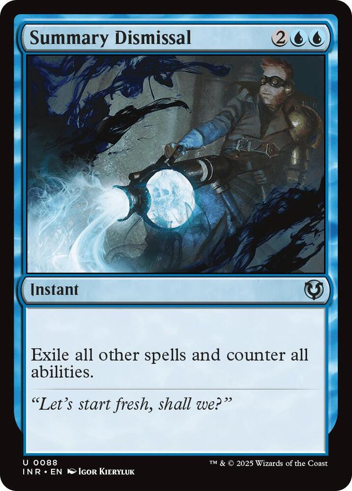 Summary Dismissal 88 card from Innistrad Remastered