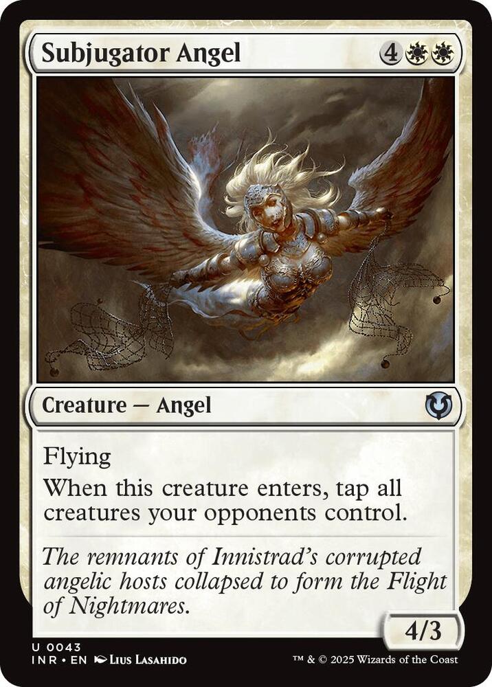 Subjugator Angel 43 card from Innistrad Remastered