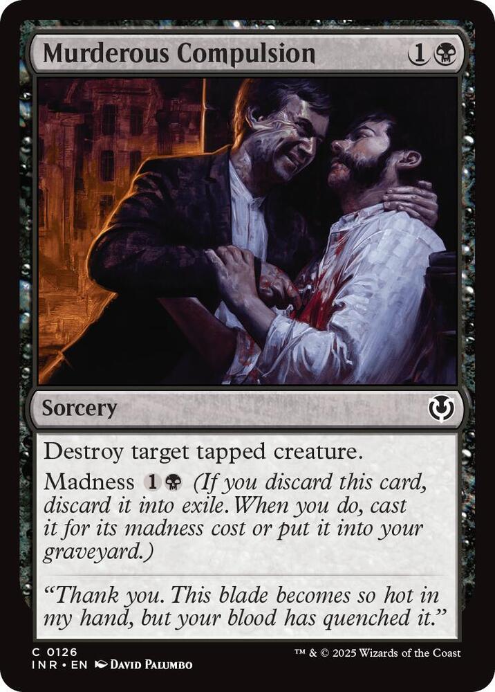 Murderous Compulsion 126 card from Innistrad Remastered