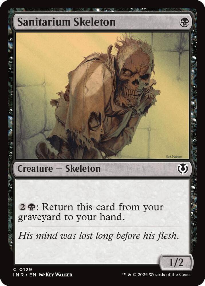 Sanitarium Skeleton 129 card from Innistrad Remastered