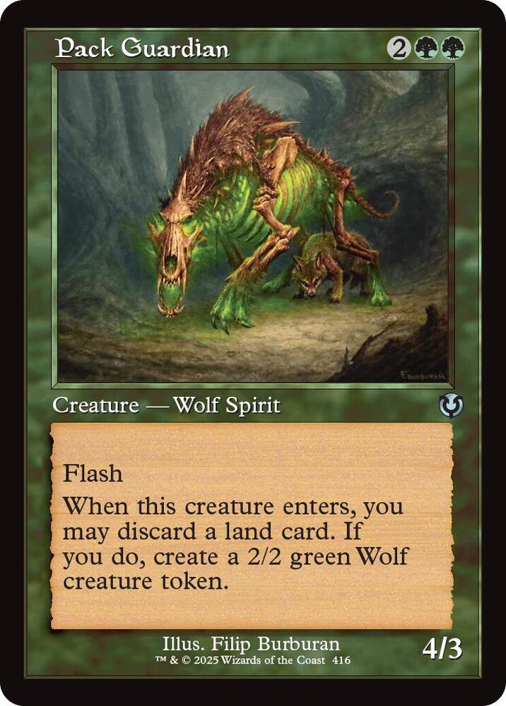 Pack Guardian (Retro Frame) 416 card from Innistrad Remastered