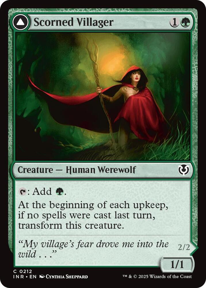 Scorned Villager 212 card from Innistrad Remastered